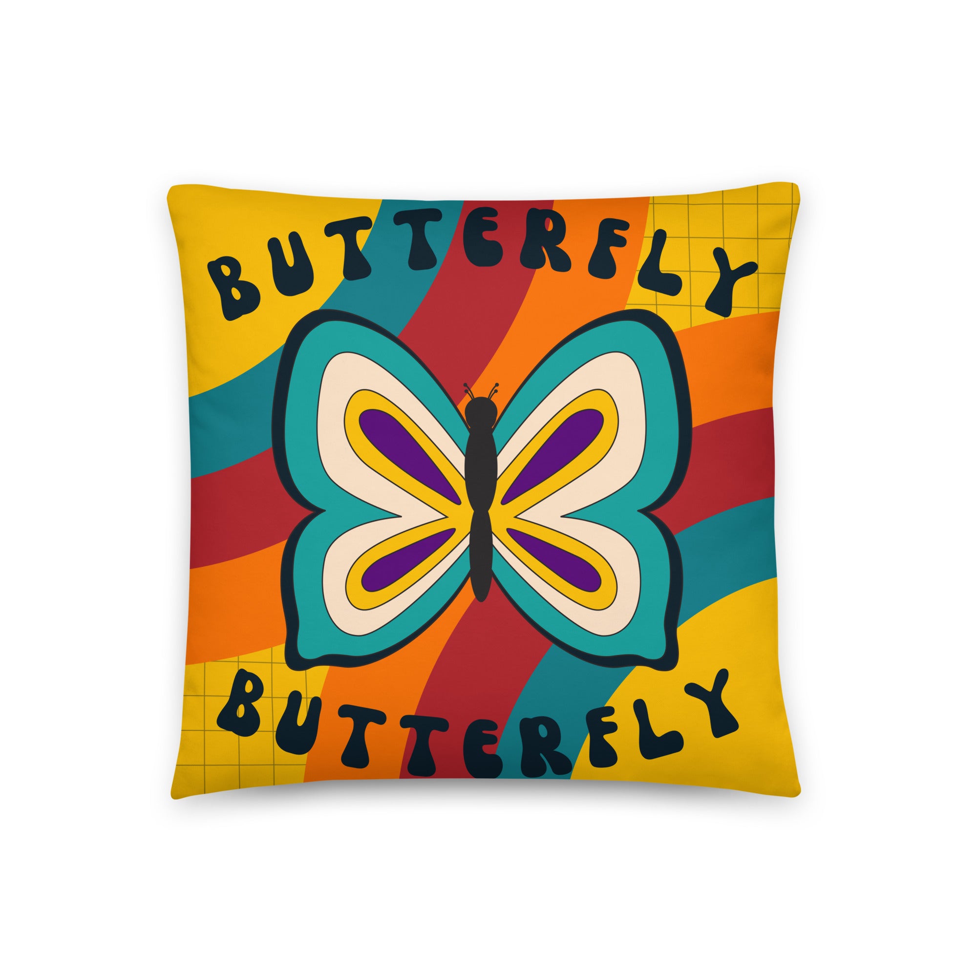 Colorful Butterfly - Throw Pillow
