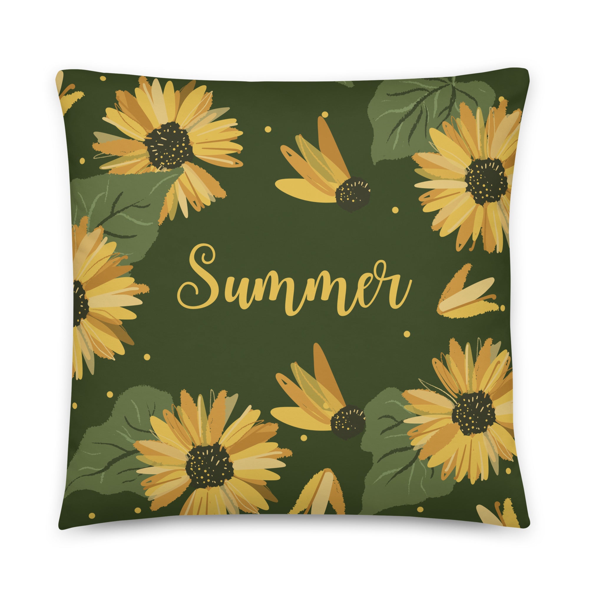 Sunflower Summer - Throw Pillow