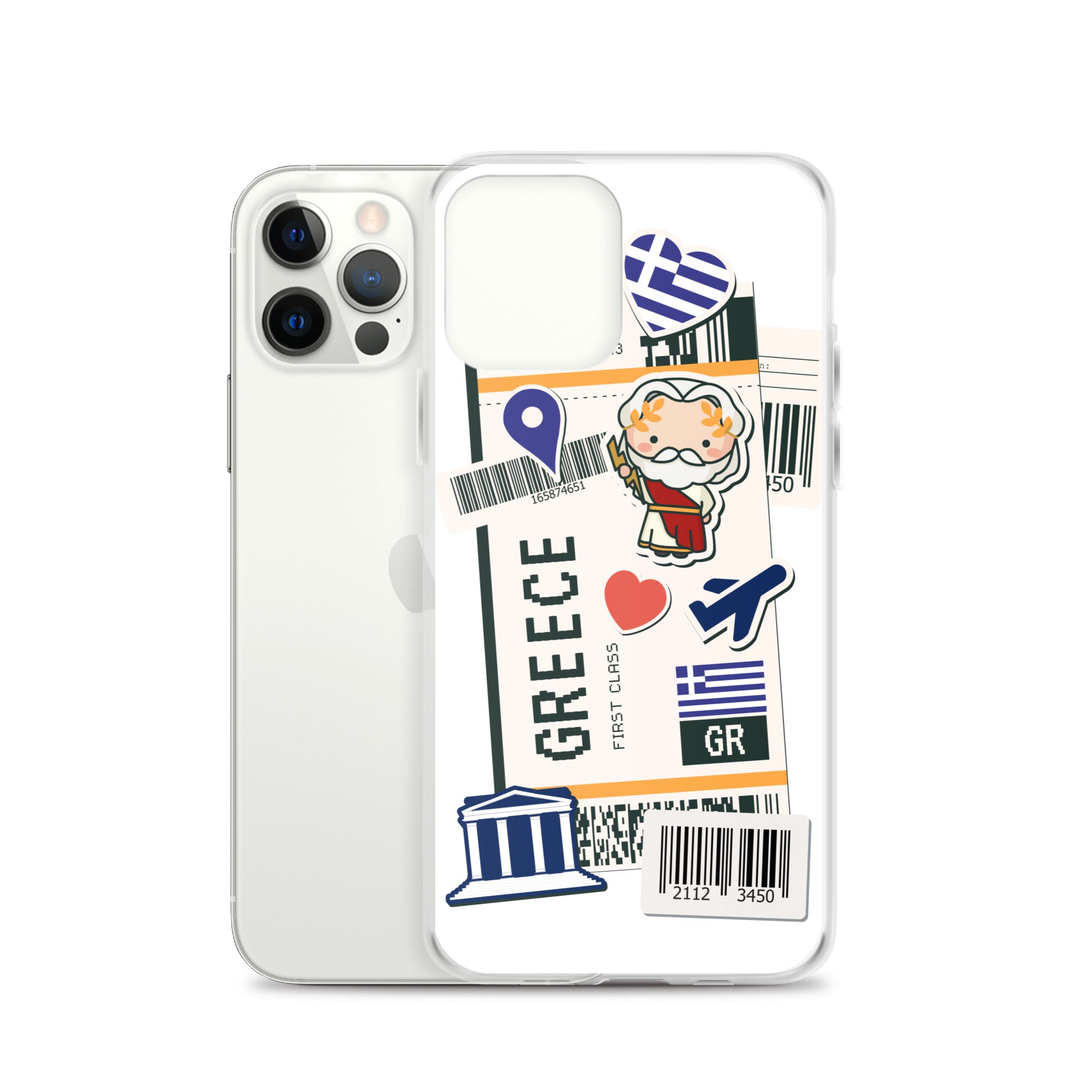 Greece Boarding Pass - iPhone® Clear Case