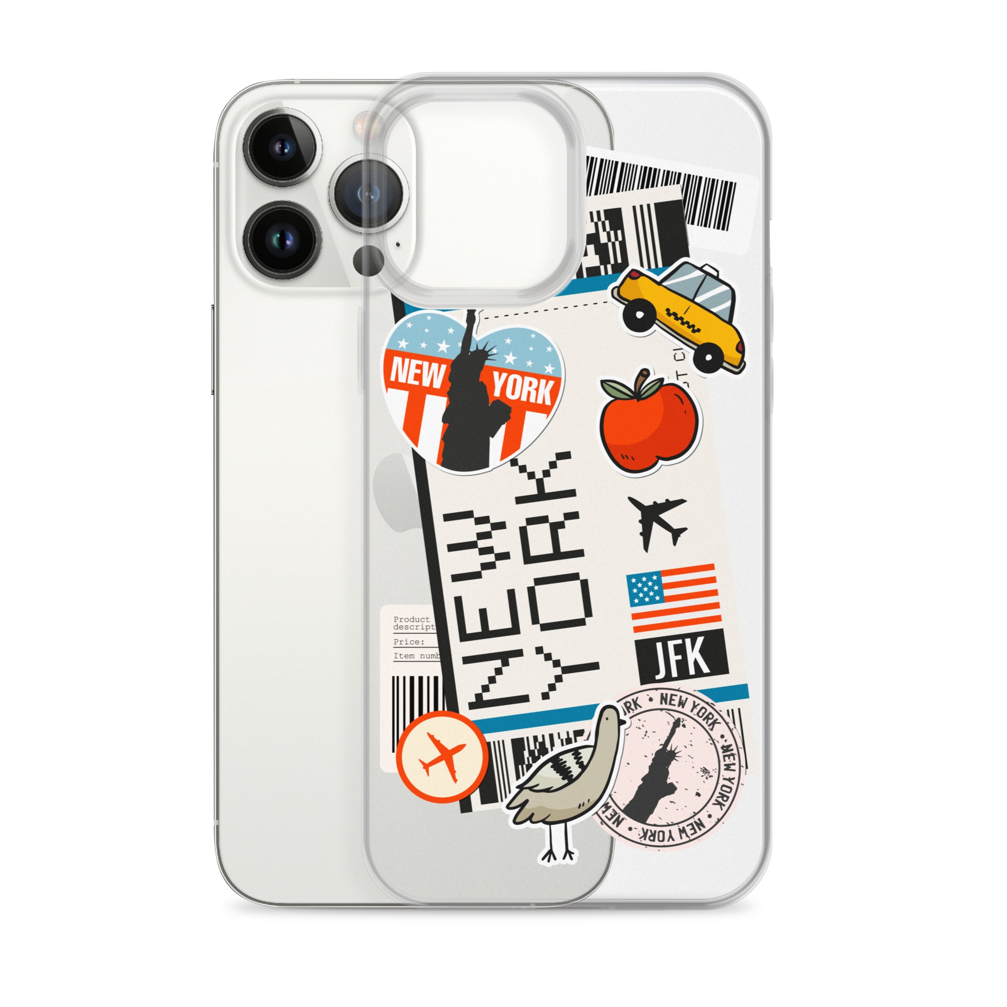 New York Boarding Pass - iPhone® Clear Case