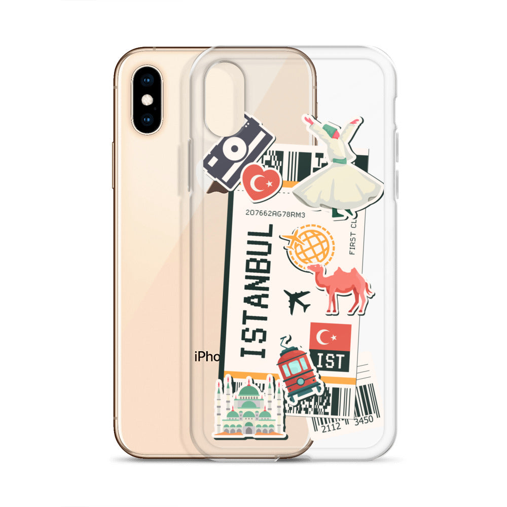 Istanbul Boarding Pass - iPhone® Clear Case