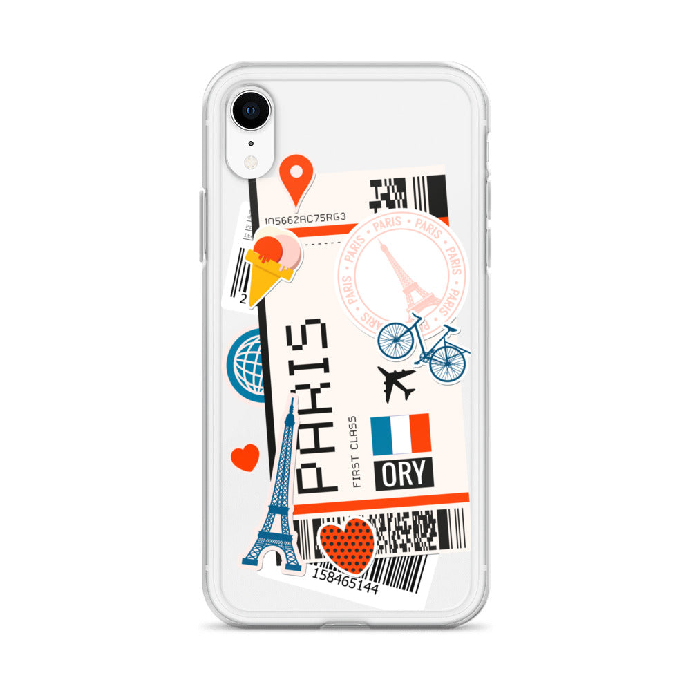 Paris Boarding Pass - iPhone® Clear Case