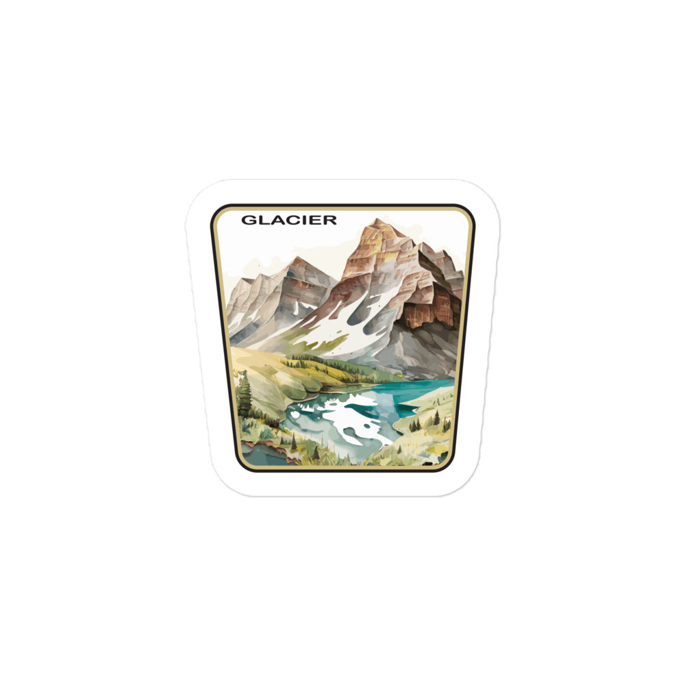 National Park Glacier - Sticker