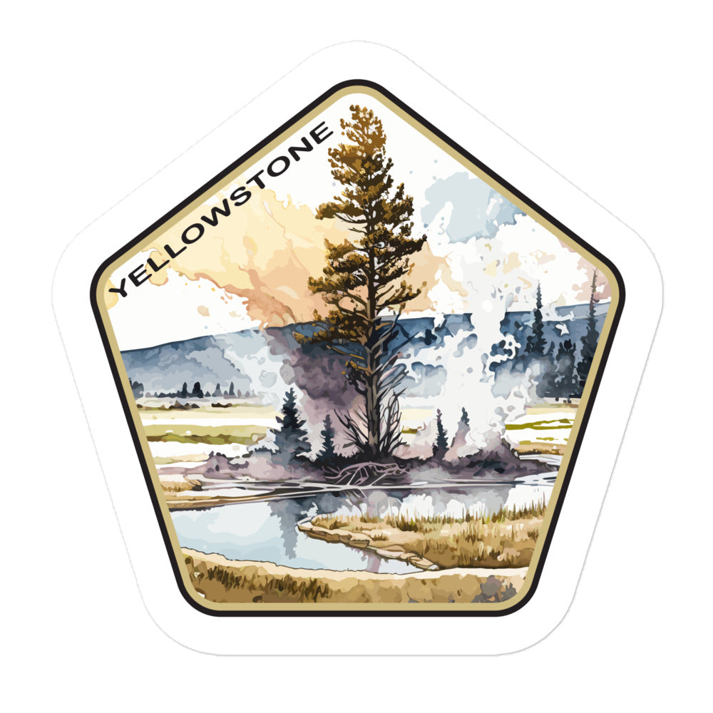 National Park Yellowstone - Sticker