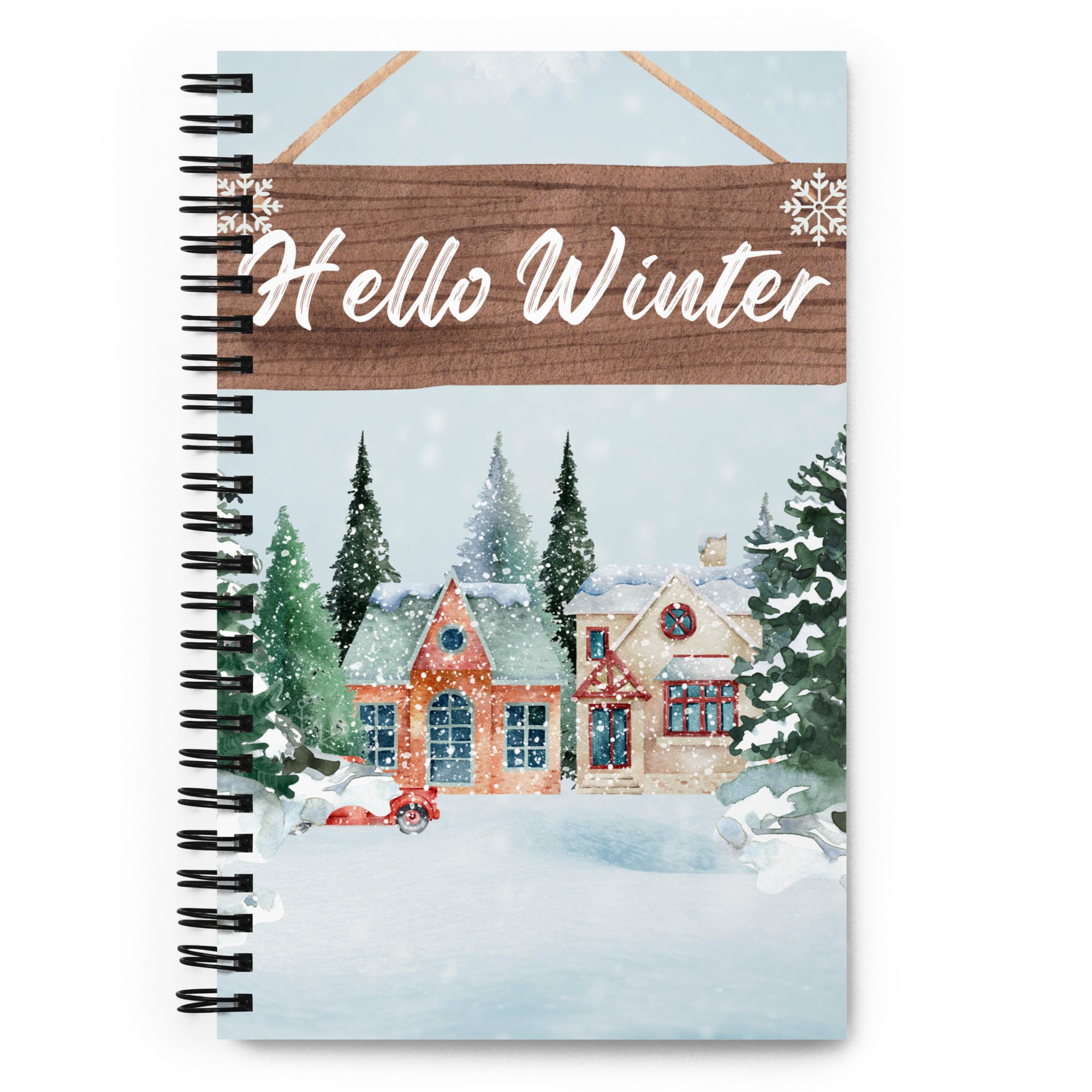 Hello Winter - Spiral Notebook
