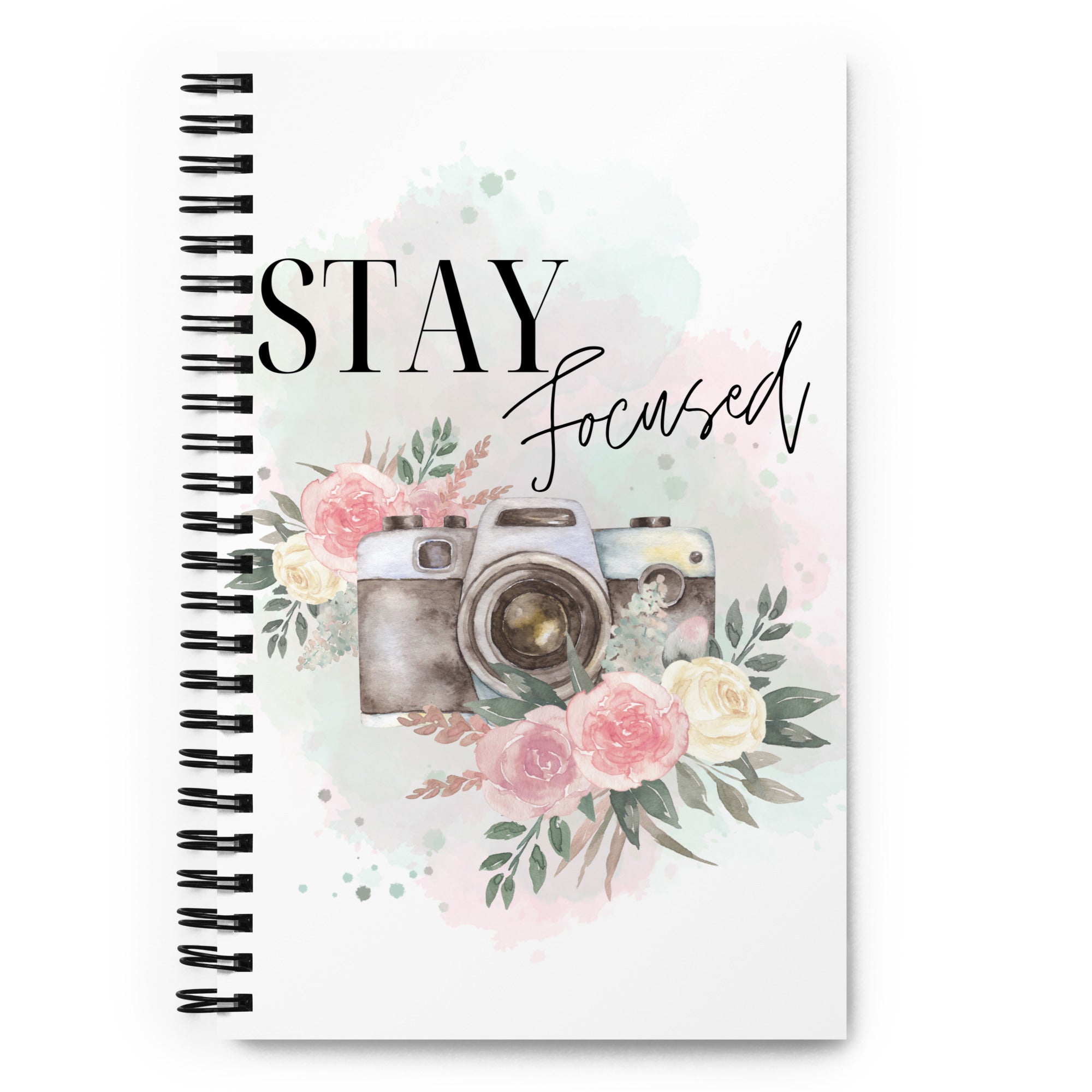 Stay Focused Photography - Spiral notebook