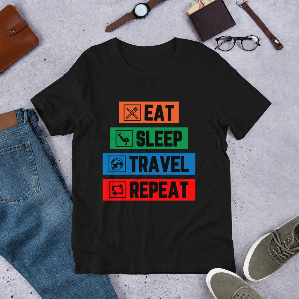 Eat Sleep Travel Repeat T-Shirt