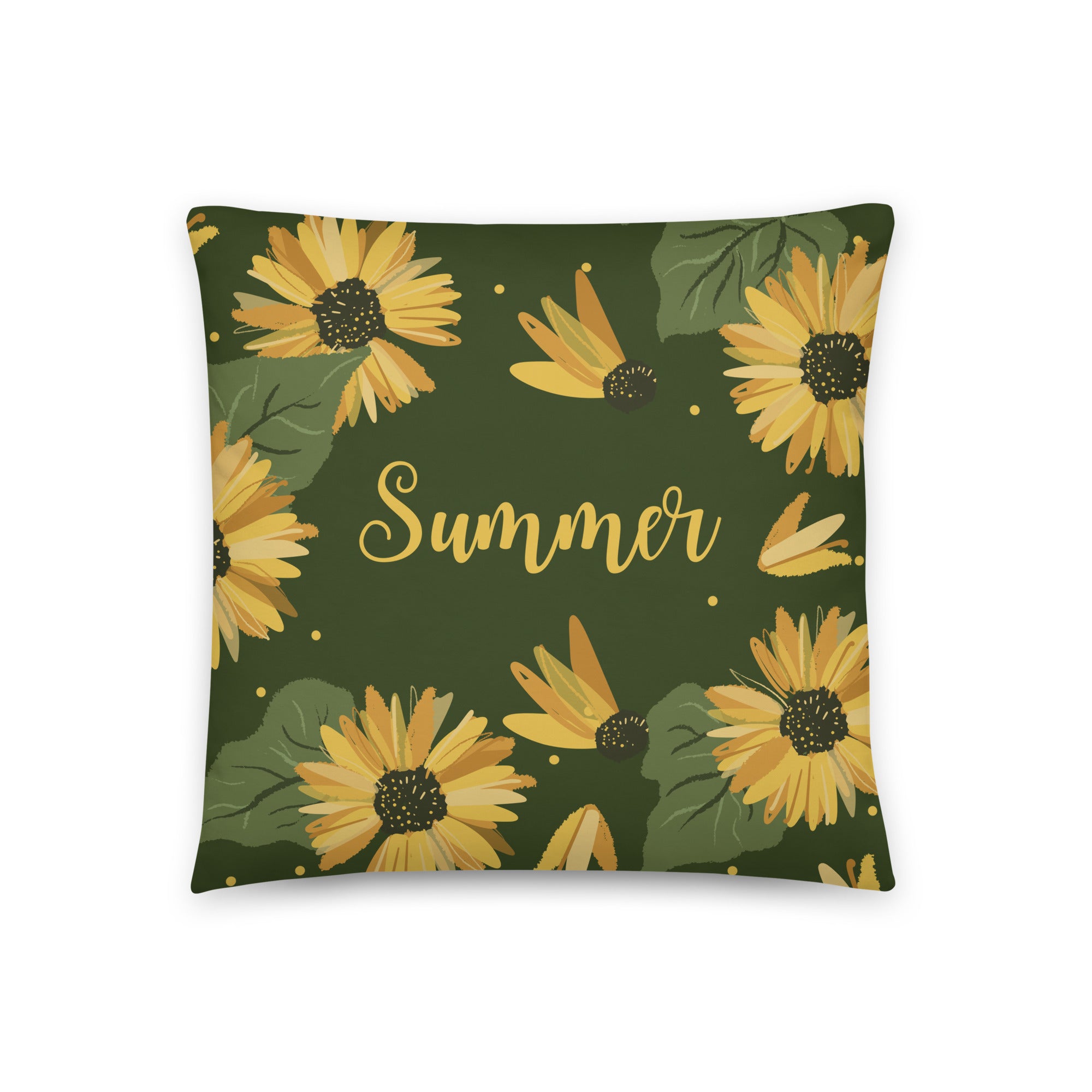 Sunflower Summer - Throw Pillow