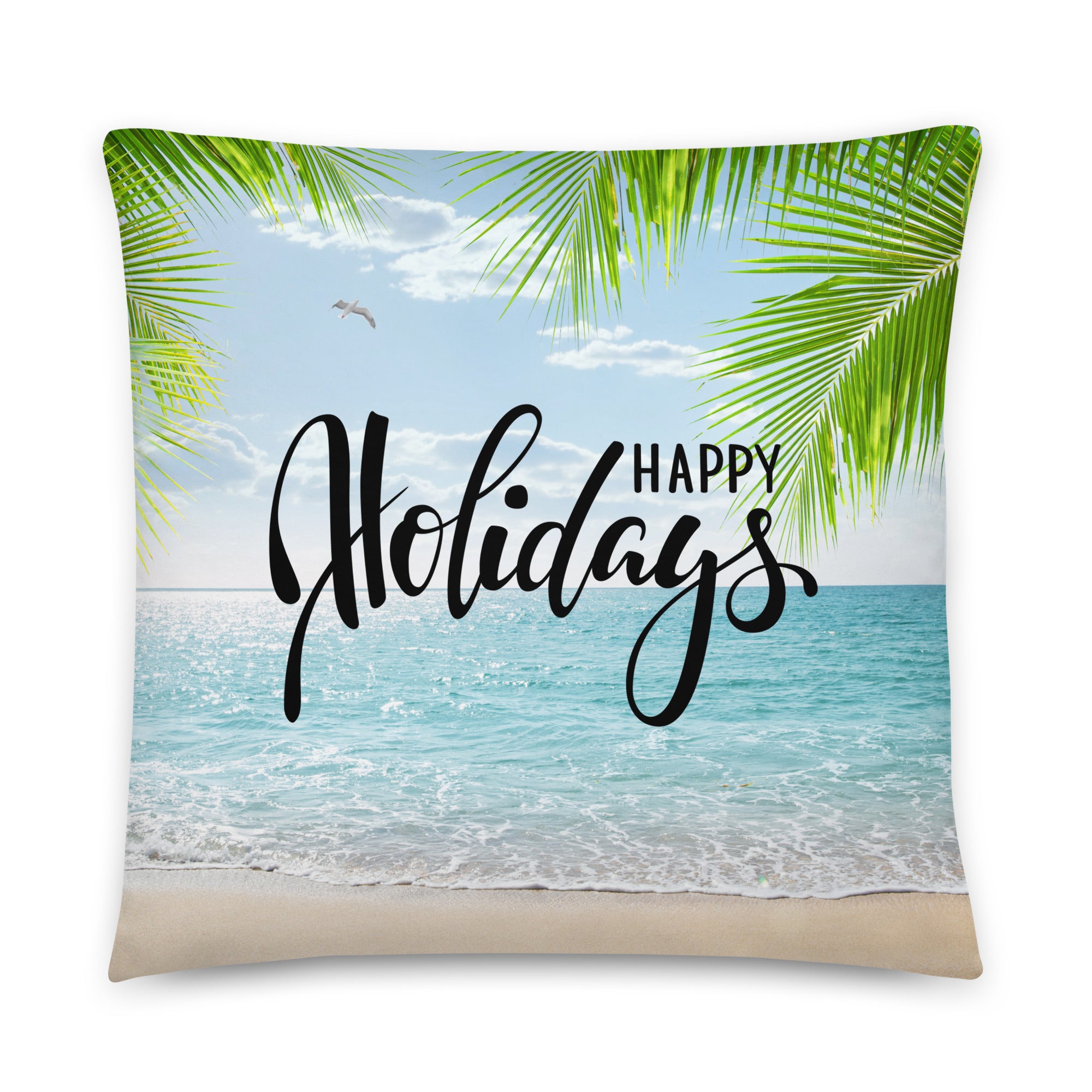 Happy Beach Holiday - Throw Pillow