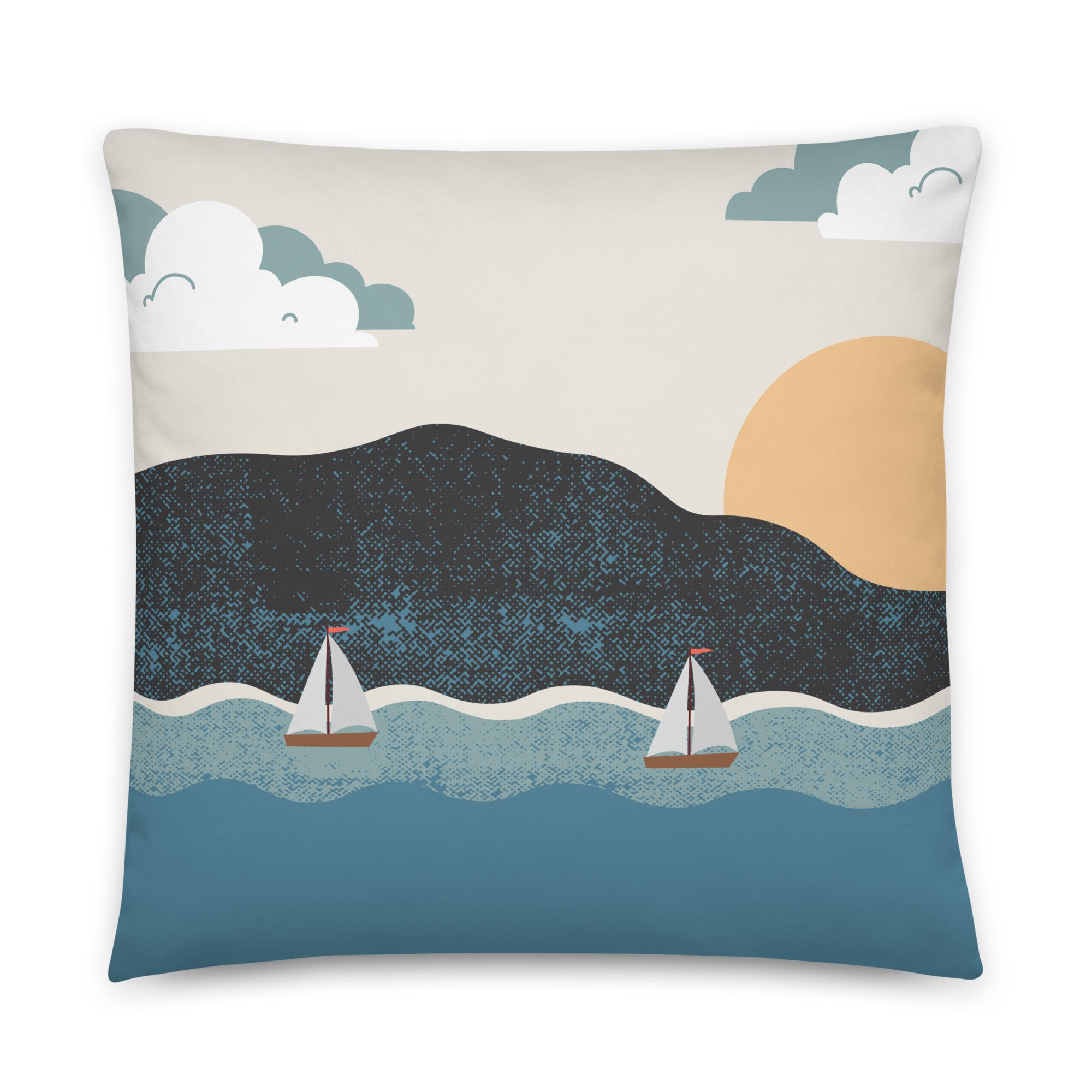 Blue Sea - Throw Pillow