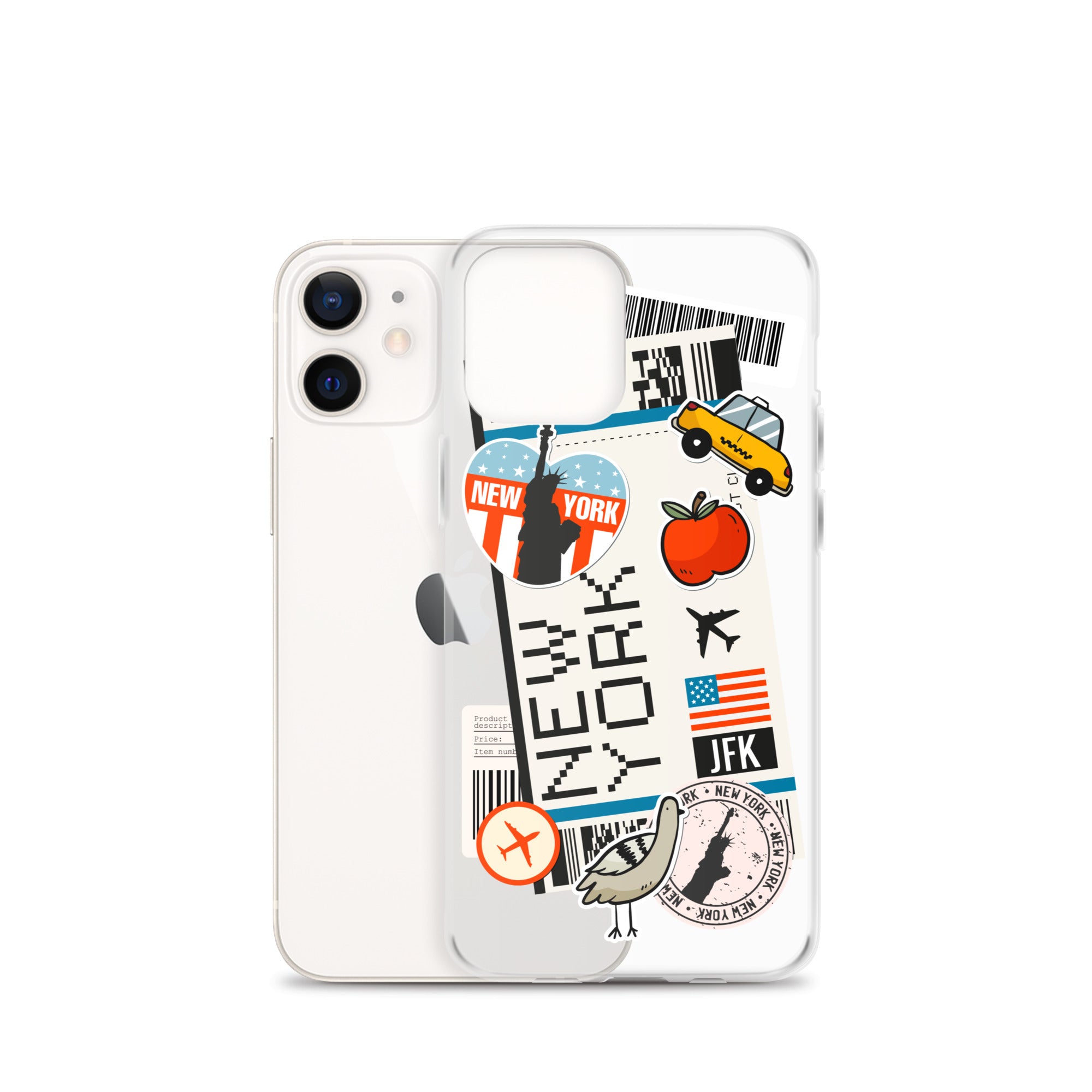 New York Boarding Pass - iPhone® Clear Case