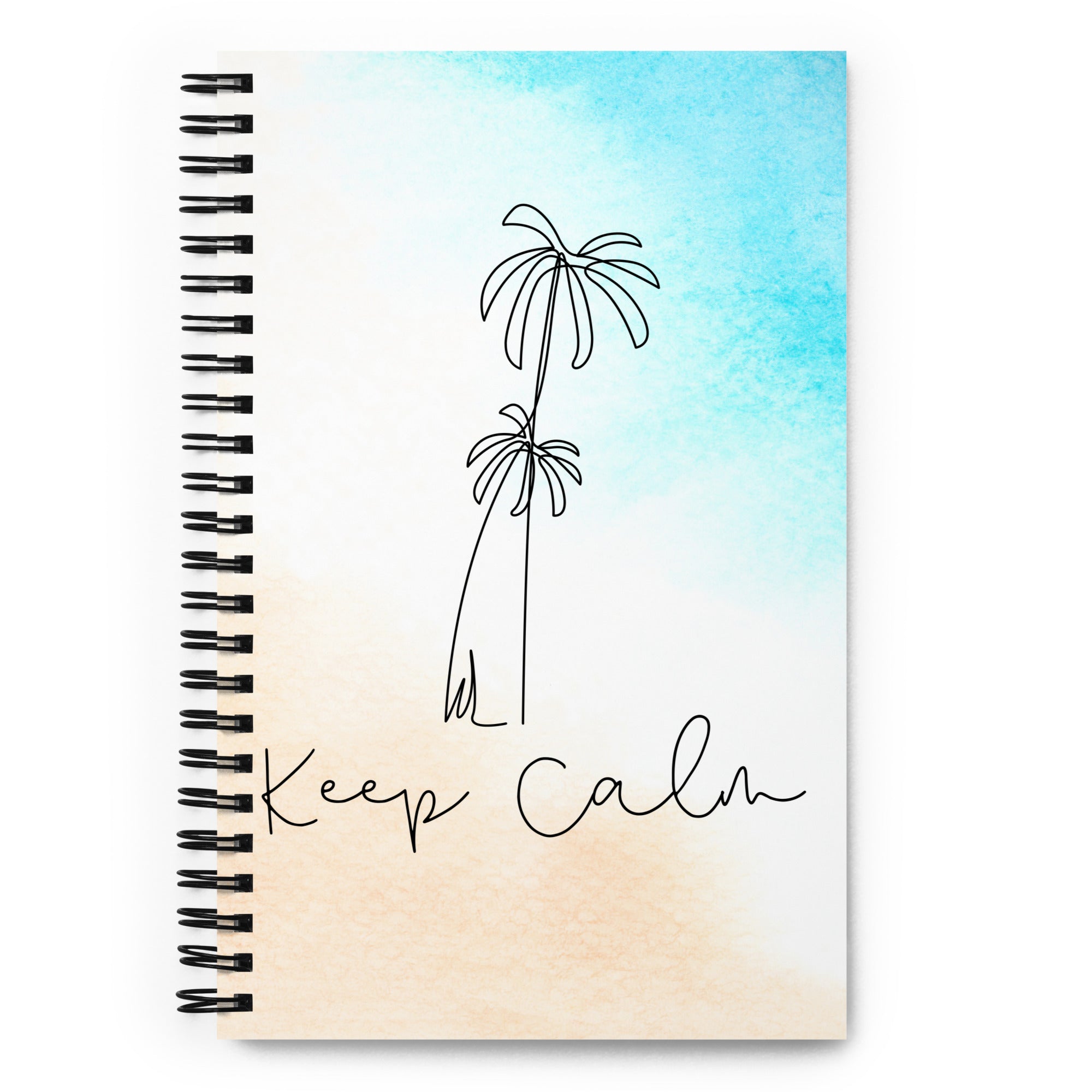 Keep Calm Beach - Spiral Notebook