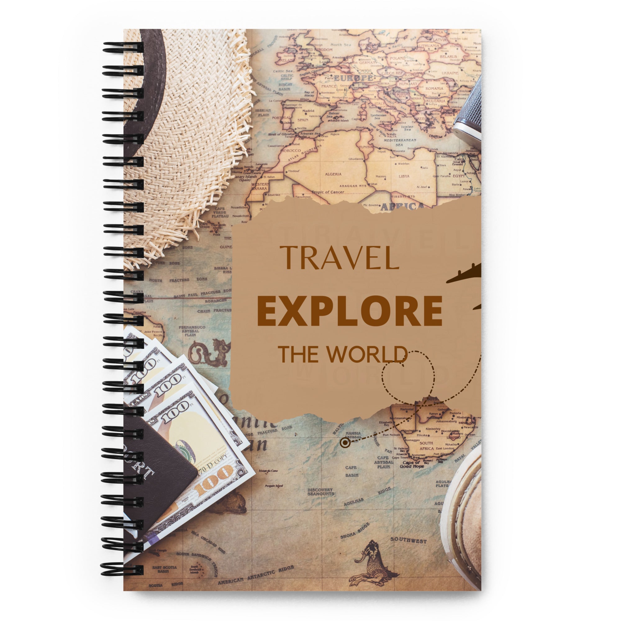 Travel Explore the World - Spiral Notebook