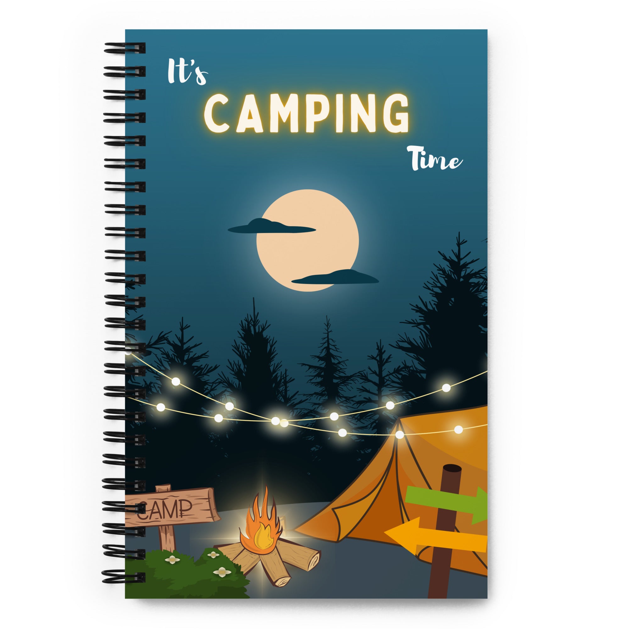 It's Camping Time - Spiral Notebook