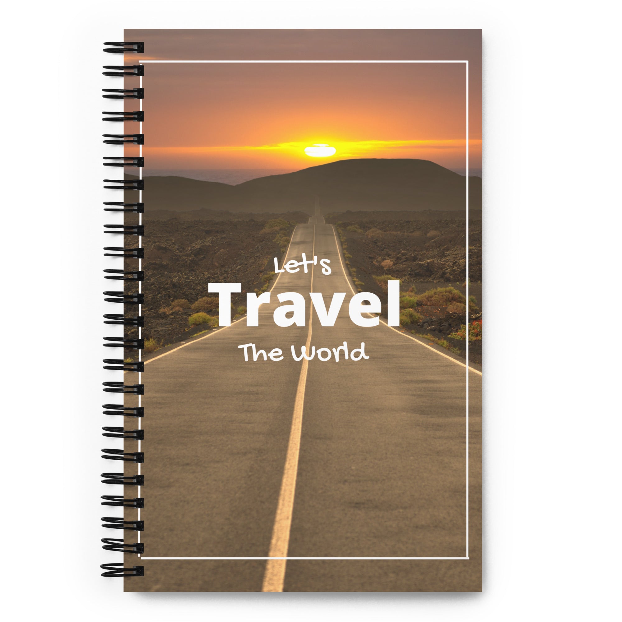 Let's Travel the World - Spiral Notebook