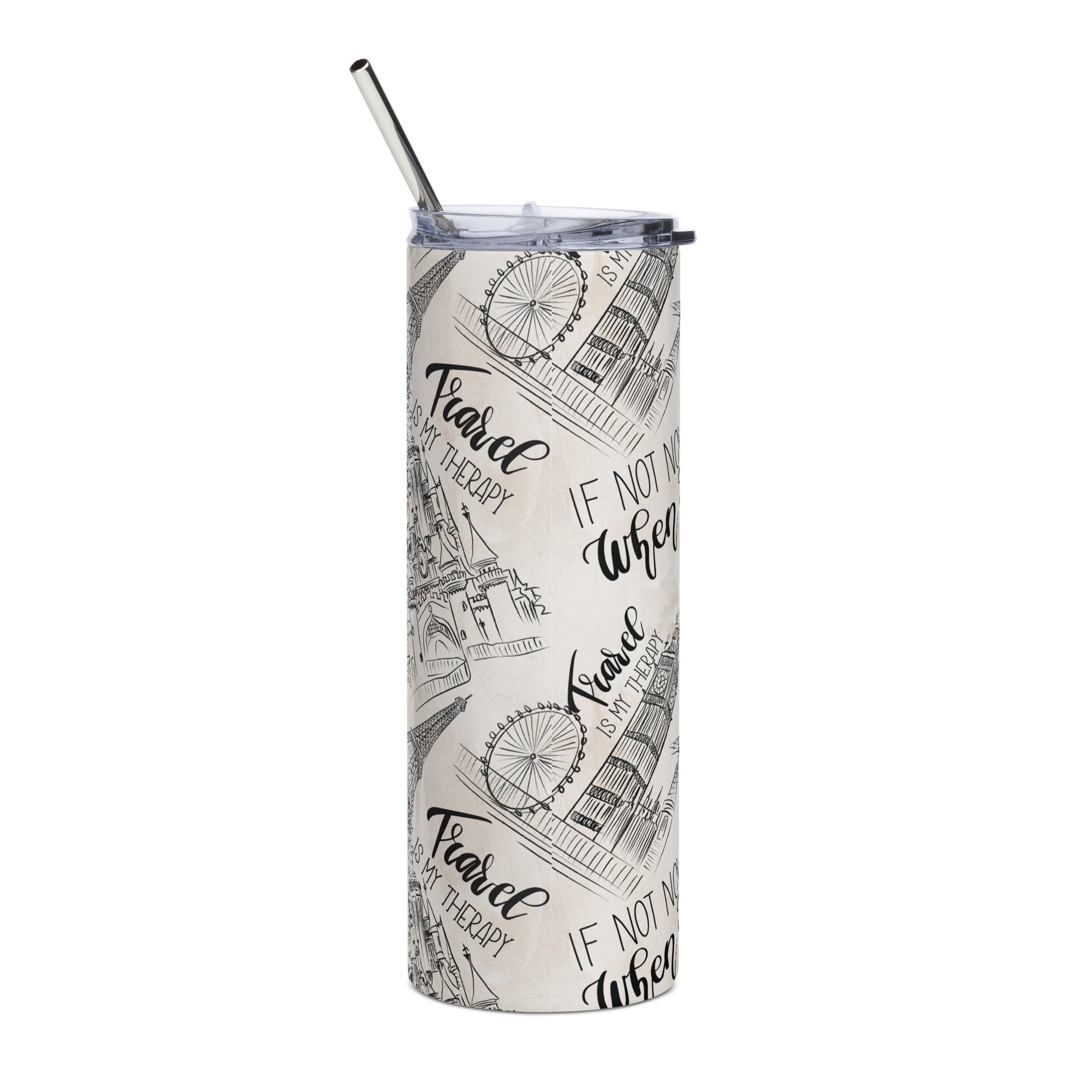 Travel Time - Stainless Steel Tumbler