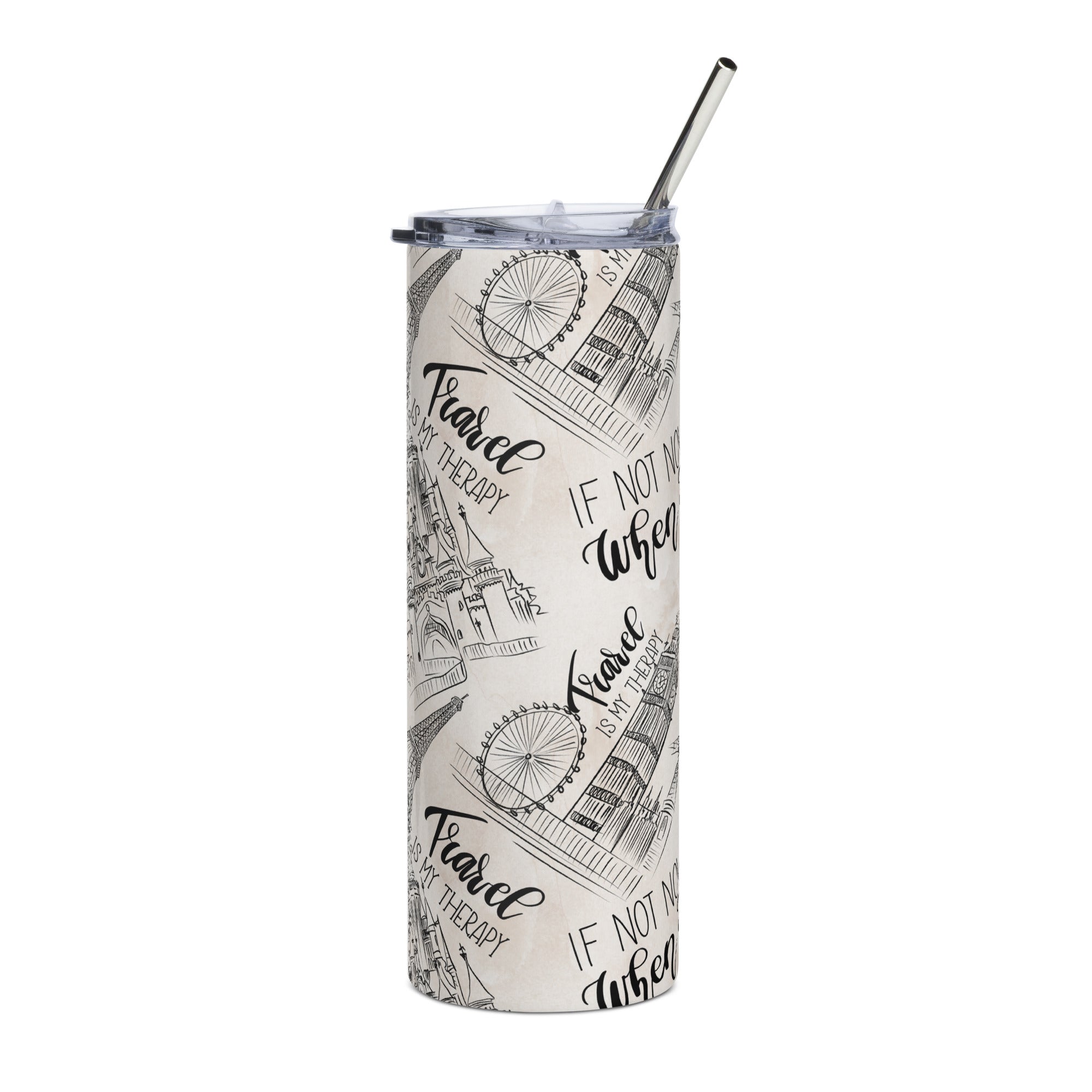 Travel Time - Stainless Steel Tumbler