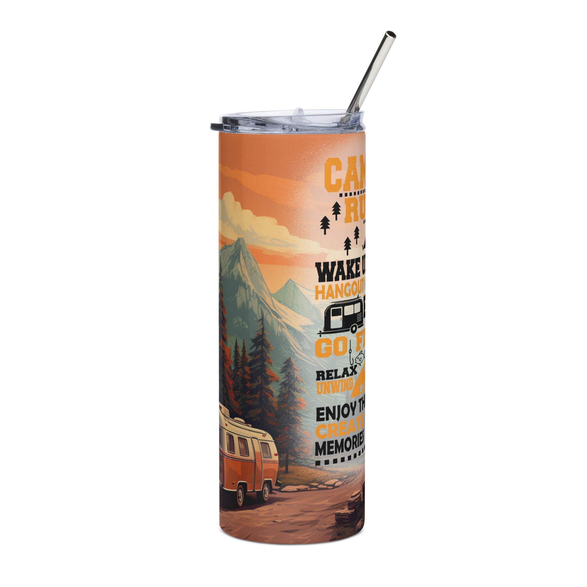 Camping Rules - Stainless Steel Tumbler