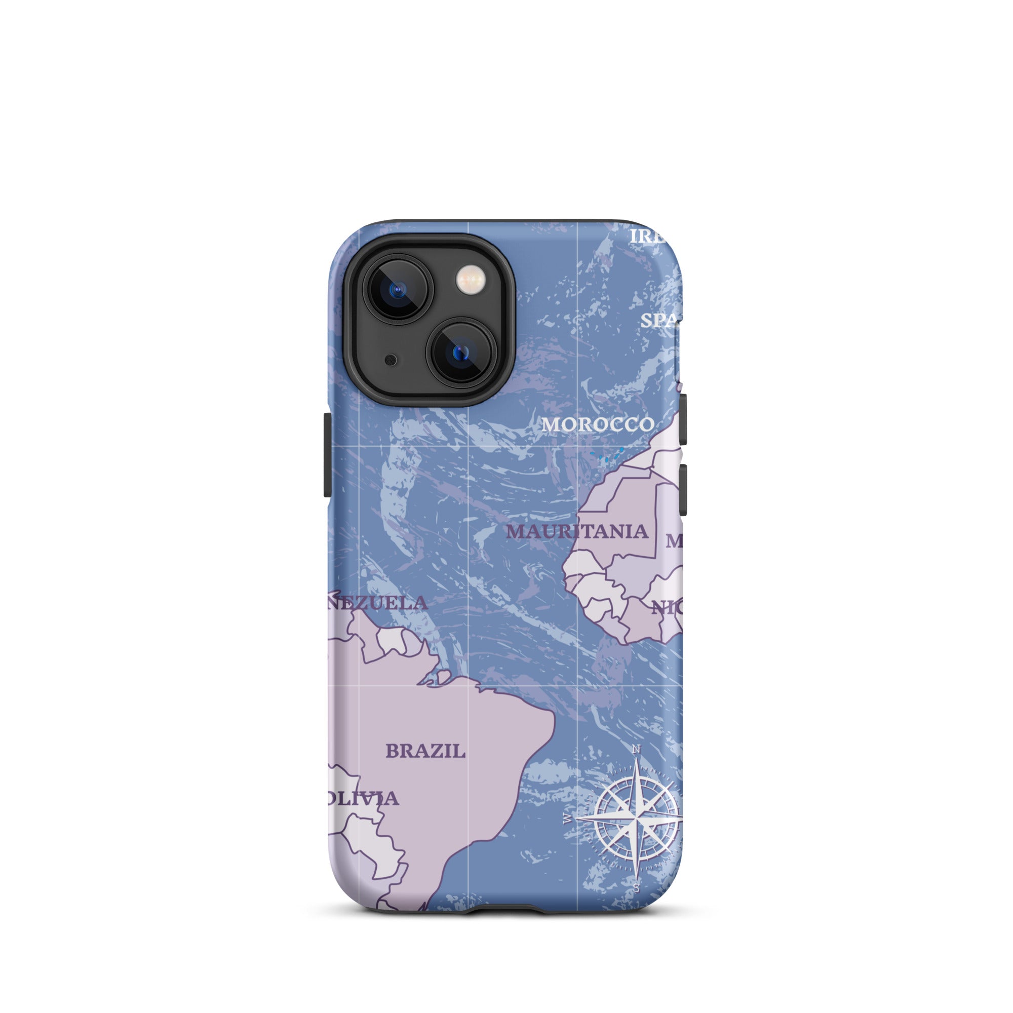 Atlantic Ocean Map - iPhone® Tough Case