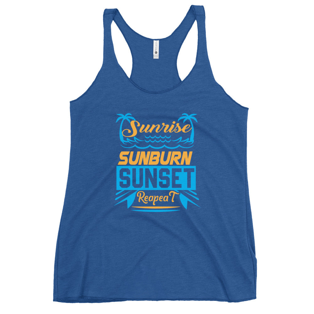 Sunrise Sunburn Sunset Repeat - Women's Tank Top